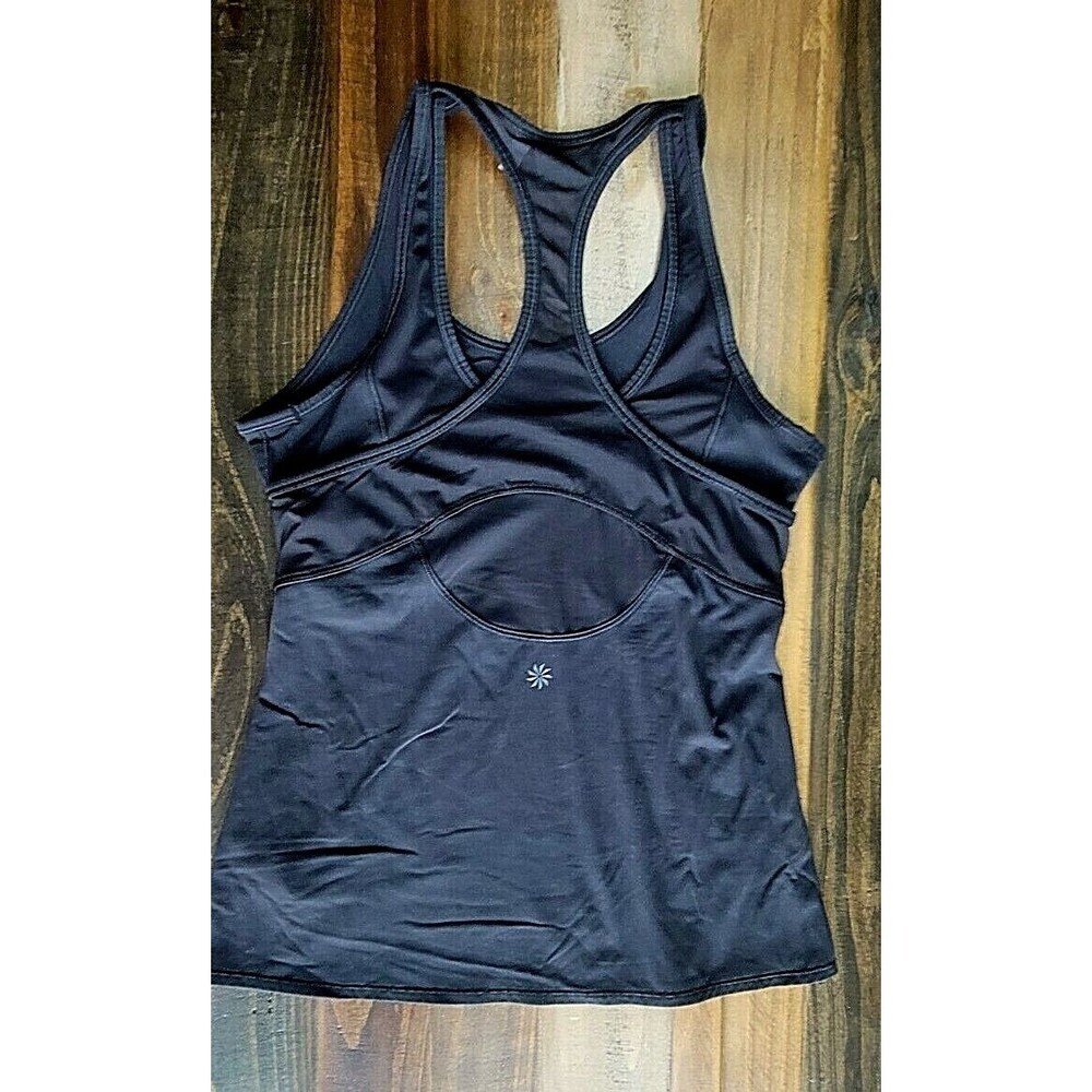 ATHLETA Mesh Inversion Tank Top Black Size Small - Picture 2 of 10